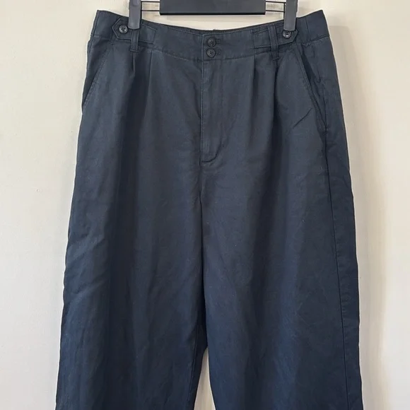 Madewell The Harlow Wide-Leg Pant Black Size 12 - Picture 3 of 11